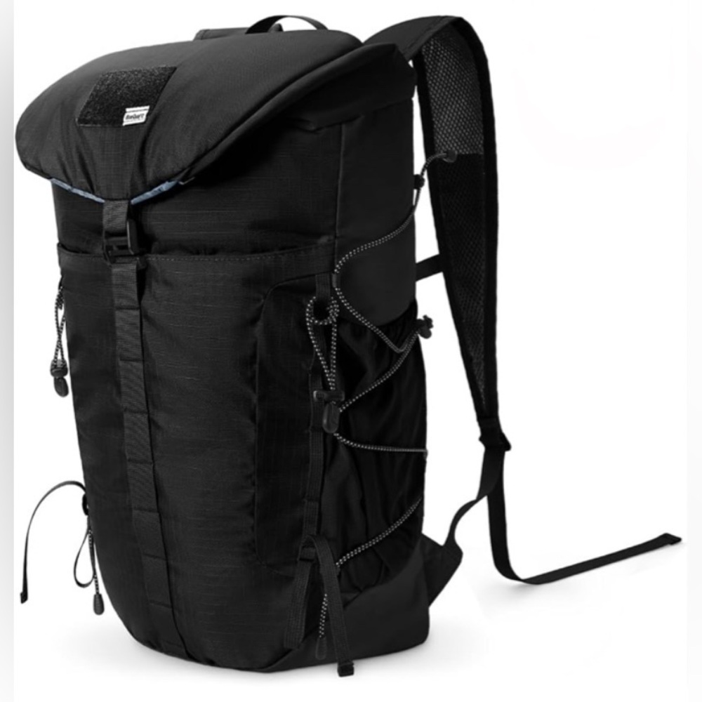 NEW 30L Hiking Backpack Lightweight Water Resistant Foldable Bag Camping Black